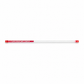 Ferrous flexible metal detector test wand for pipeline and free-fall testing